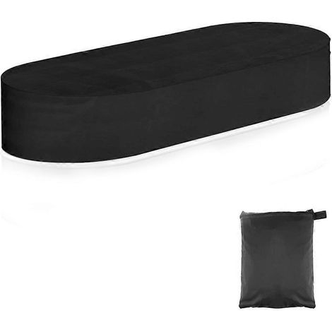 Bâche ovale de 1,8 m pour bassin de stockage, imperméable et fournie avec sac de rangement, en tissu Oxford 420D résistant. (1/5)