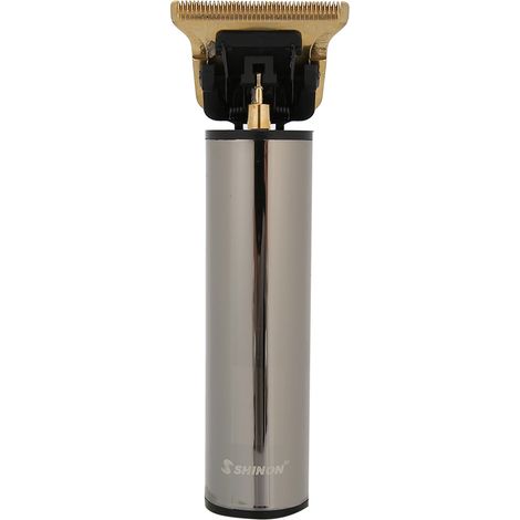 Tondeuse à cheveux électrique rechargeable portable, outil de coupe et de coiffage, argent (1/5)