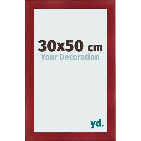 yd. - Cadre photo 30x50 - Vin Rouge Patine - MDF - Pisa (1/5)