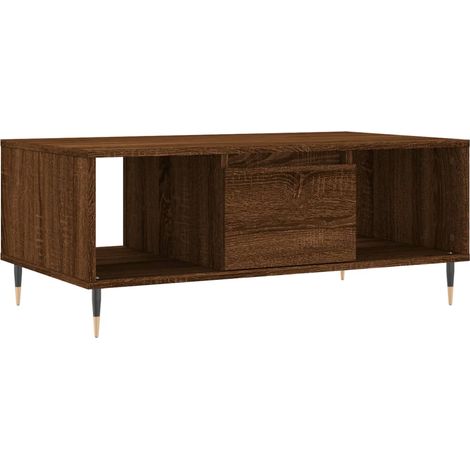Maison Exclusive - Couchtisch Braun Eichen-Optik 90x50x36,5 cm Ho