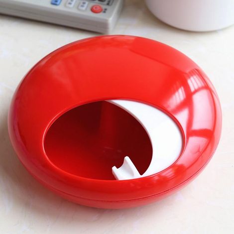 Cendrier Galet Rouge mélaminé (1/5)