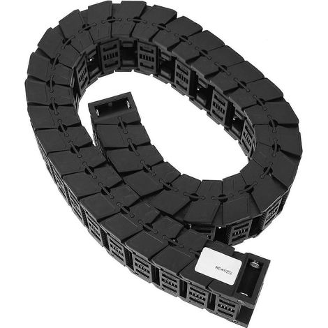 Chaîne porte-câbles, série silencieuse, ensemble démontable, pont de support en fil de nylon, câble de traction S25 x 38 de 0,7 mètre