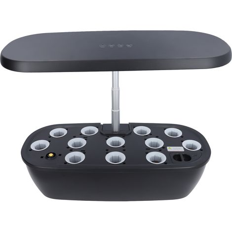 Système de culture hydroponique indoor avec lampe LED, kit de germination de plantes sans sol, cadeau idéal jardinage 100-240V noir prise EU (1/5)