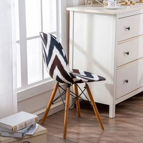 Housse De Chaise - Extensible Scandinave Pour Chaise Coquille - Salle À Manger Cuisine Restaurant - 4 Pièces (1/5)
