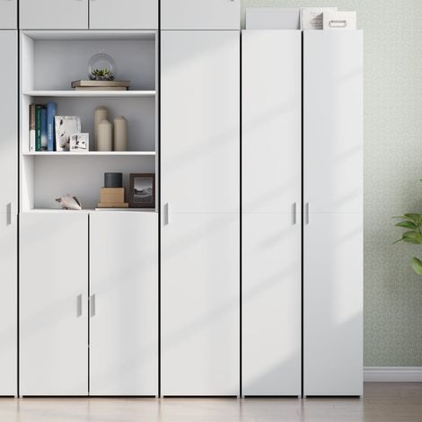Highboard White 40x42.5x185 cm Engineered Wood vidaXL