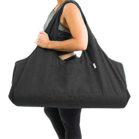 Grand sac pour tapis de yoga, grand sac de transport bandoulière pour tapis de yoga avec poche latérale (1/5)