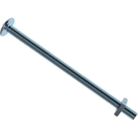 METALMATE Roofing Bolt & Nut Zp M6 x 100mm Box 25