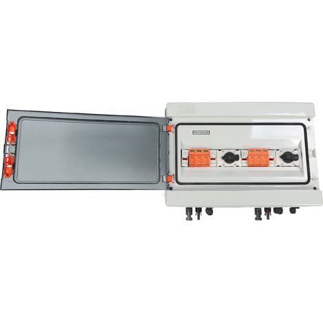 PV-Kombinationsbox 2 Eingänge 2 Ausgänge IP65 wasserdichte Photovoltaik-Kombinationsbox mit Sicherung und Überspannungsschutz 1000 V 32 A (1/5)