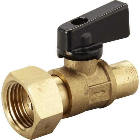 Pro Schiebeabsperrventil mit freier Mutter 15 x 21 mm QUICK PLOMBERIE