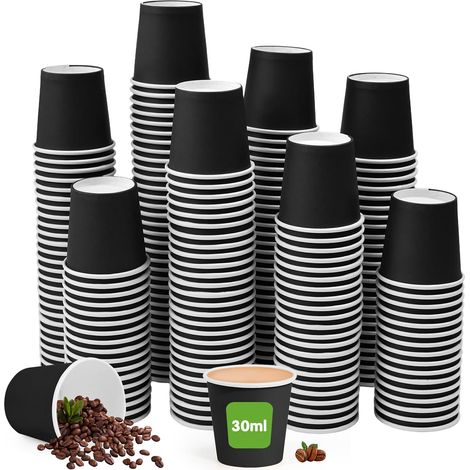 200 Gobelets Jetables pour Café 30 ml, Gobelet à Café (1/5)
