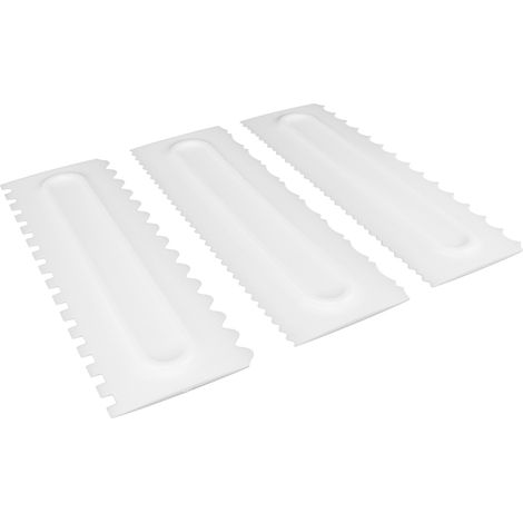 Ensemble de 3 pièces : racloir à beurre, peigne, racloir en plastique, outil de modelage pour fondant, racloir à motifs pour décoration de beurre