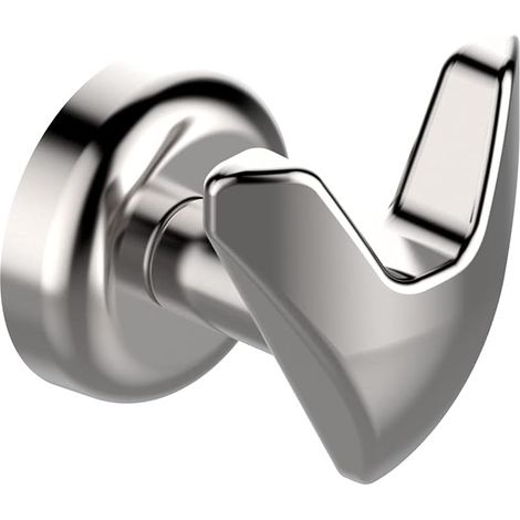 Patère magnétique pour salle de bain – Fixation sur surfaces métalliques – Matériau ABS – Vis en acier inoxydable – Design 100% Made in Italy – LH