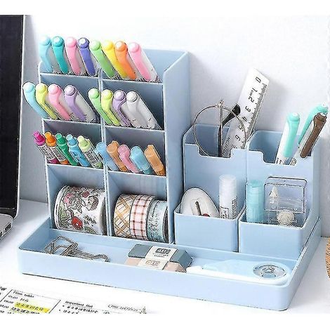 Porte-stylo combiné, organisateur de bureau, porte-stylo, organisateur de fournitures scolaires, fournitures de bureau (1/5)