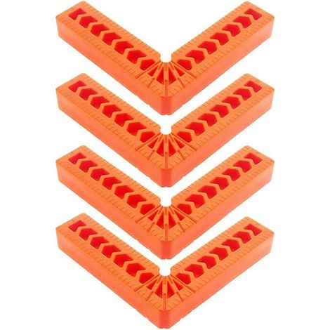 4 Équerres de Positionnement 90 Degrés L Type Pinces à Angle Droit, 4 Pouces Auxiliaire Localisateur Titulaire Angle (1/5)