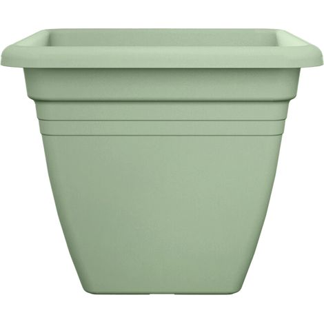 Florus Mediterran Quadro Pot De Fleurs 30 - Vert - L 30 x B 29.5 x H 0 cm - extérieur - 100% recyclé