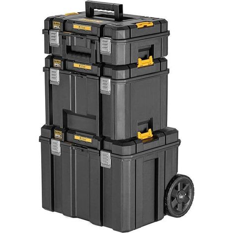 DeWalt TSTAK 3 en 1 Caja de Herramientas Robusta y Móvil