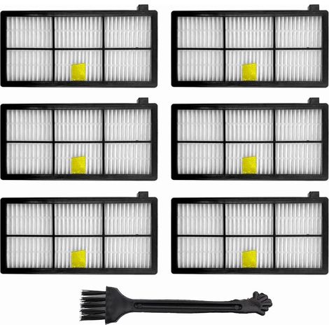 Lot de 6 filtres série 900 compatibles avec les filtres iRobot Roomba 800 980 960 896 895 886 880 871 866 865 860 850 805 800 pièces de rechange (1/5)