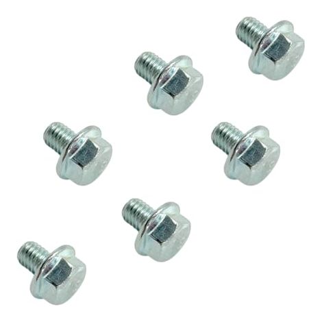 Pièce compatible pour Lot de 6 boulons de démarrage M6 x 1,0 mm pour Honda GX140 GX160 GX200 GX240 GX270 GX340 GX390 GX610 5.5hp 6.5hp 8hp 9hp 11hp 13hp pièces de moteur remplace 90008-ZE2-003 (1/4)