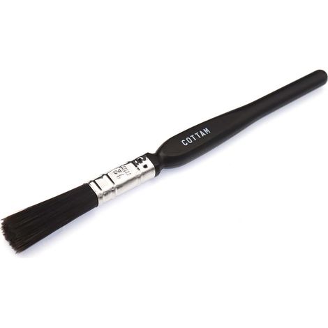 Pinceau RS PRO, taille: Fin, Forme plate,  Dia. 12mm, matériau Synthétique ( Prix pour 1 Jeu )