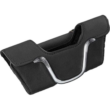 Support de rangement pour lunettes de soleil de voiture, porte-cartes, tickets, accessoires intérieurs, supports de rangement de voiture, clips de visière avec organisateur en cuir (1/5)