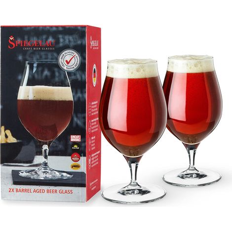 Verre en Cristal, Verres à bière artisanaux., Verre, Transparent, 2 Gläser (1/5)