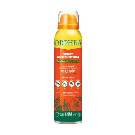 REPELLENTE INSETTI SAFARI FORMULA ORPHEA - SPRAY VEGETALE ML 100- 6 pezzi