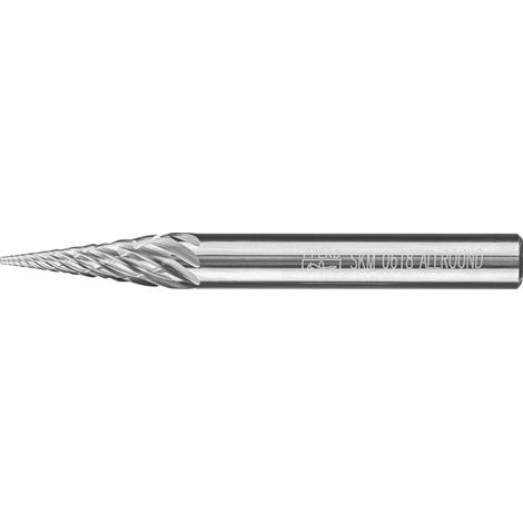 PFERD TOOLS Hartmetall Hochleistungsfrässtift ALLROUND Spitzkegel SKM Ø 06x18mm Schaft-Ø 6mm universal grob (1/3)