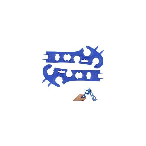 Lot de 2 clés à connecteur solaire, tendeur de prise photovoltaïque, clé d'assemblage de prise solaire pour câble de panneau solaire, fil de système photovoltaïque et outil d'assemblage de (1/4)