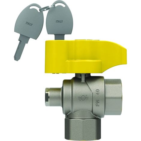 Fiv - Valvola Gas Squadra 3/4" Femmina/Femmina Con Presa Di Pressione E Chiave