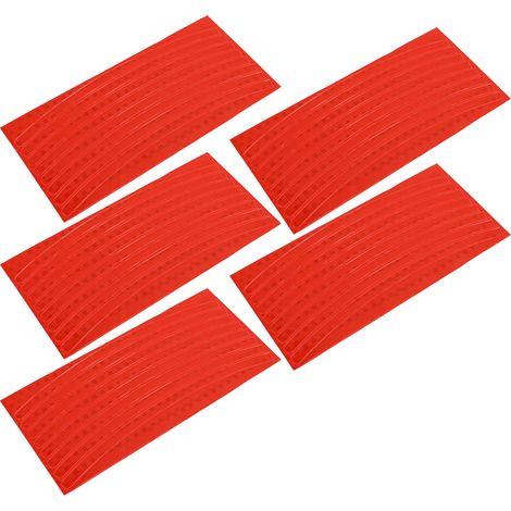 Autocollants réfléchissants haute visibilité pour roues VTT - Couleur orange (1/5)