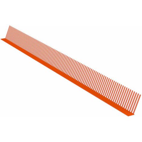 Grille stop piafs rouge – Peignes pare-oiseaux 60mm – Haute résistance polyéthylène – Traitement anti UV pour tuiles galbées – Artisanmat
