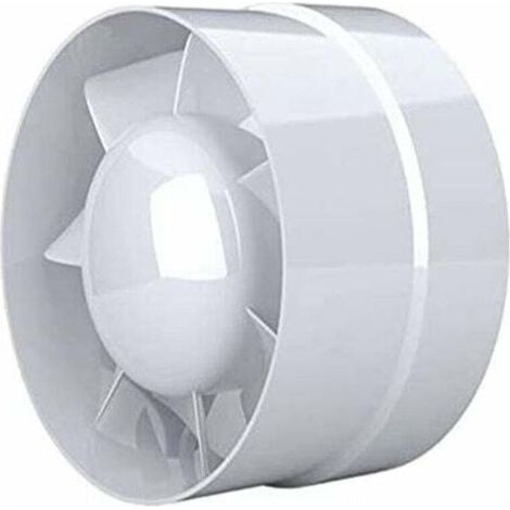 Ventilateur extracteur d'air 100mm 12W 130m³/h – Débit d'air élevé – Silencieux 34-40 dB – Pour salle de bain et cuisine
