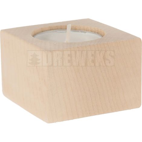 Kerzenständer aus Buchenholz, 4 cm