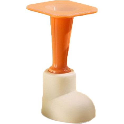 Butée de porte murale - Butée de porte en silicone - Butée de porte anti-collision à ventouse pour le bas de porte, modèle 2 (1/5)