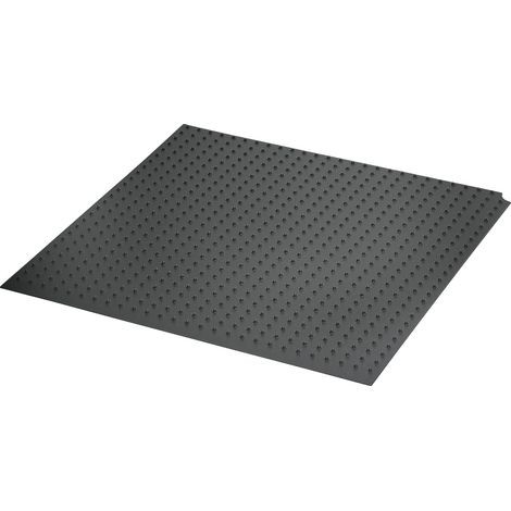Tapis antidérapant pour KB 450 mm pour fixation antidérapante des poubelles 473 x 327 mm, plastique gris foncé, argenté (1/2)