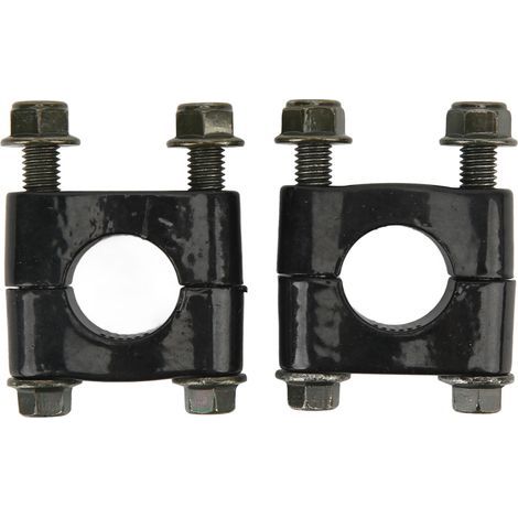 Pair of universal 22mm handlebar risers, single-hole mounting for motorcycles (1/5)