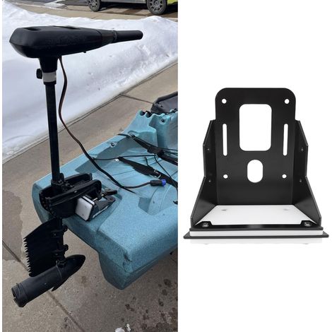 Support de tableau arrière en aluminium pour moteur de pêche à la traîne, kit de fixation et vis pour yacht, bateau ou kayak.