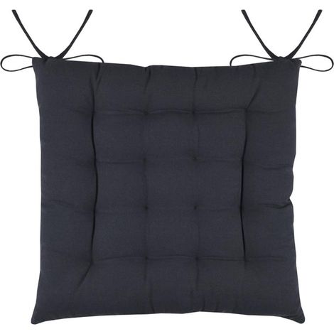 Coussin de chaise en coton Anthracite 38 cm