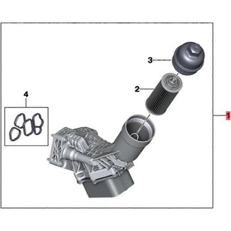 Ensemble refroidisseur de filtre à huile moteur en aluminium amélioré pour--