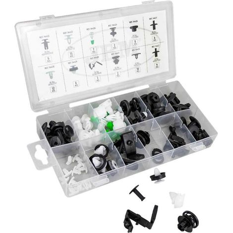 Set clip Jbm 79 pezzi custodia organizzata compatibile OEM