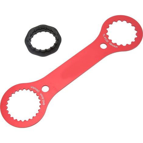 Clé Multifonctionnelle Boîtier Pédalier BB Compatible TLFC32 25 24 Acier Trempé Pièce Unique - (1/4)