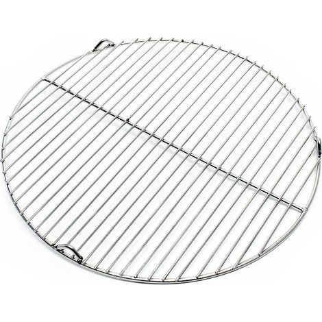 Grille acier inoxydable ronde 44,5 cm barbecue charbon bois /à gaz /pivotant