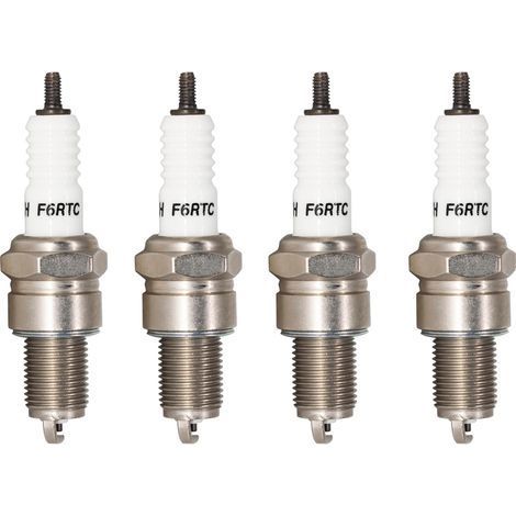 AHLSEN Lot de 4 bornes de bougie d'allumage de rechange pour moteurs BPR6ES, 7995/WR6DC, 7900/WR7DC, RN9YC, RN10YC, RN11YC, 3047/W20EPR-U/VW20, MTD 951-10292, 751-10292, torche 131-039 (1/5)