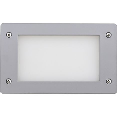 Encastré mural DEVON Rectangle S IP66 GX53 LED T2 3.20W 405lm/410lm/410lm CRI80 3000K/4000K/6000K Gris (1/2)