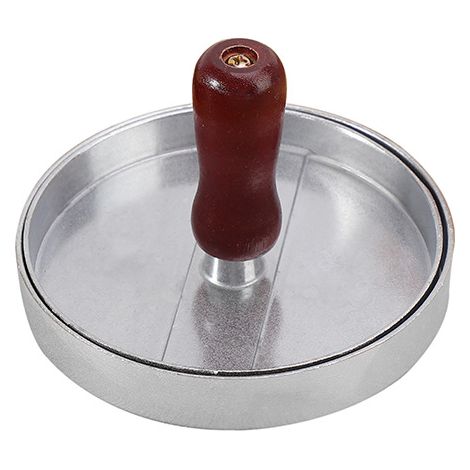 Burger viande presse burger presse moule rond patty presse alliage d'aluminium burger maker (1/5)