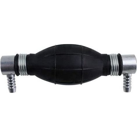Pompe Poire d'Amorçage pour Système Alimentation Carburant Gasoil Essence Diesel 8mm Coude 90° Universel (1/3)