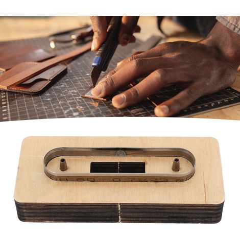 Poisson de découpe en bois pour organisateur de cables DIY - 1.8x9.5cm - Matériel bois et métal (1/5)