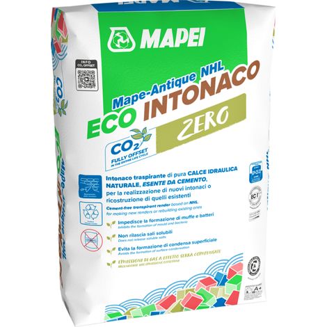 Mapei mape-antique nhl eco intonaco di fondo traspirante per murature 25 kg (1/5)