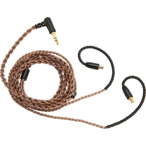 Câble de remplacement pour écouteurs en cuivre sans oxygène, compatible avec les modèles ATH CKS1100 E40 E50 E70 LS200 LS300 LS70 et interface A2DC. (1/5)
