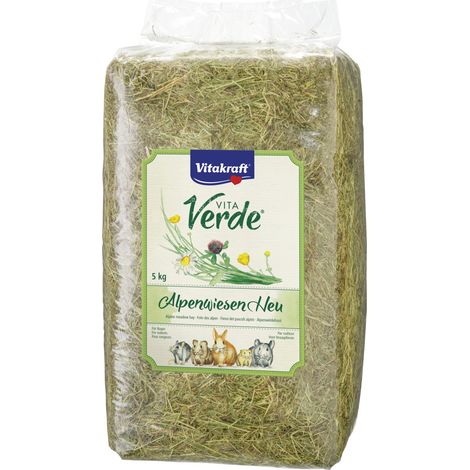 Vitakraft Vita Verde® Alpenwiesen-Heu 5 kg Futtertrog & Kleintierfutter (1/2)